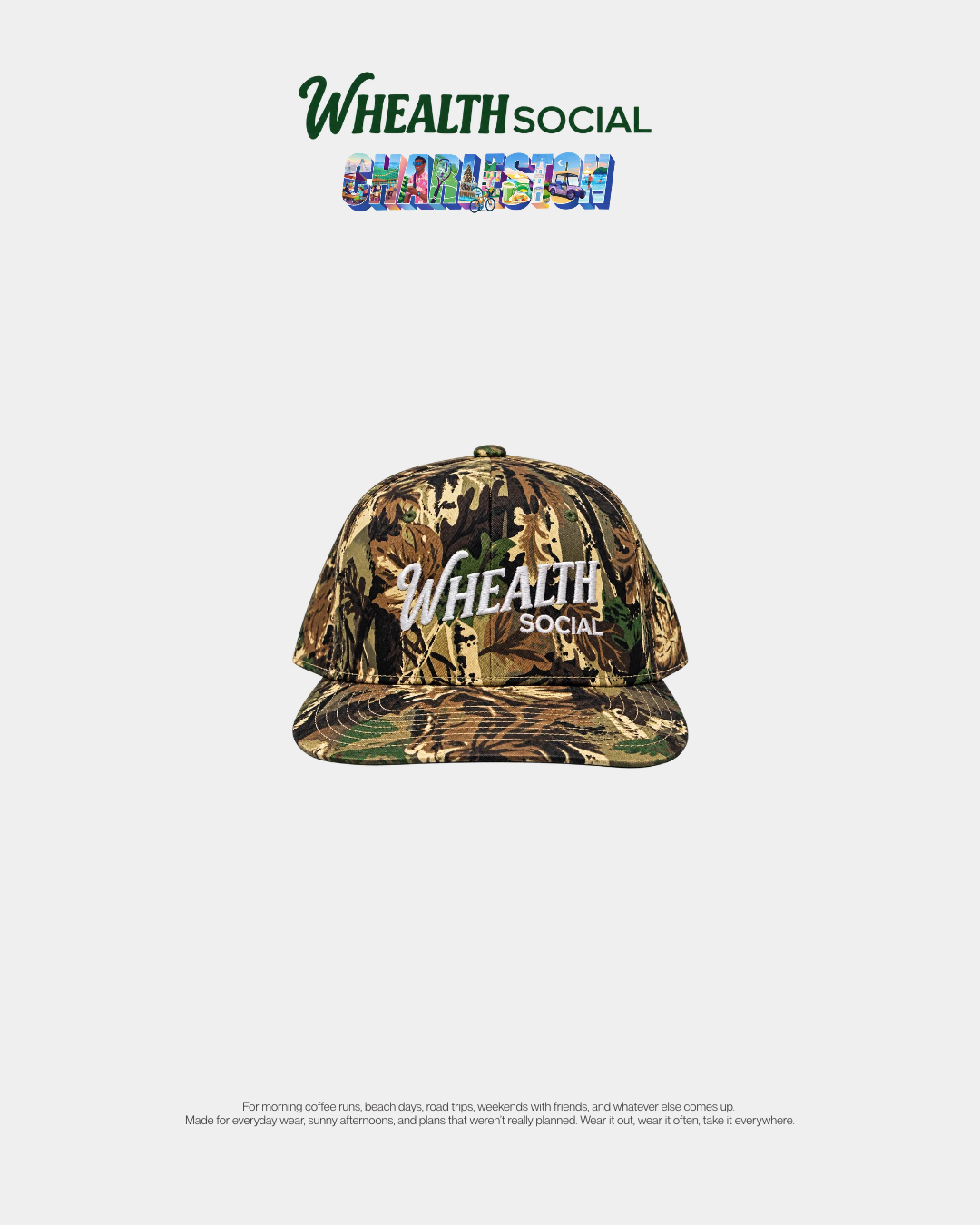 Whealth Social Camo Cap